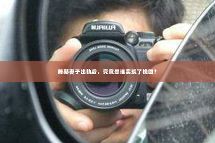 陈赫妻子出轨后，究竟是谁实现了挽回？