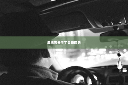 摩羯男分手了会挽回吗