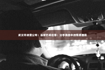 武汉市调查公司：当爱已成往事：分手挽回中的情感困境