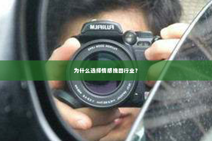 为什么选择情感挽回行业？