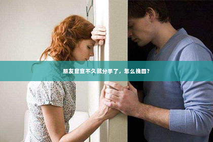 朋友官宣不久就分手了，怎么挽回？