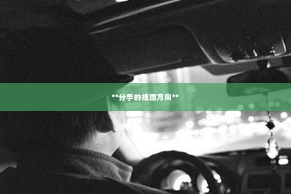 **分手的挽回方向**