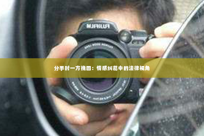 分手时一方挽回：情感纠葛中的法律视角