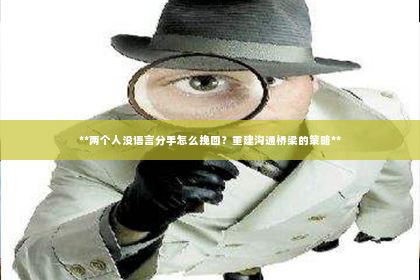 **两个人没语言分手怎么挽回？重建沟通桥梁的策略**