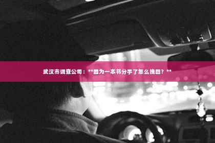 武汉市调查公司：**因为一本书分手了怎么挽回？**